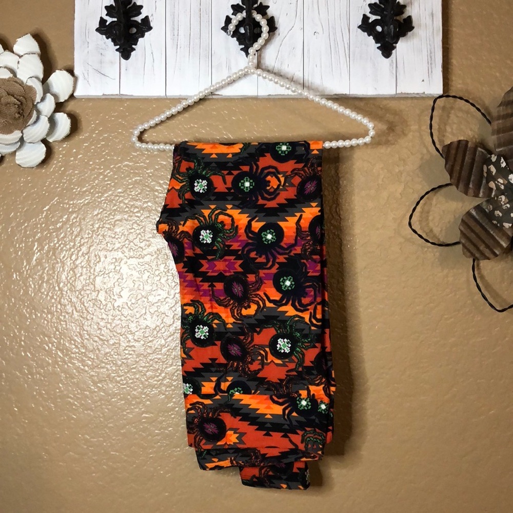 LulaRoe TC2 Halloween Spider Leggings
